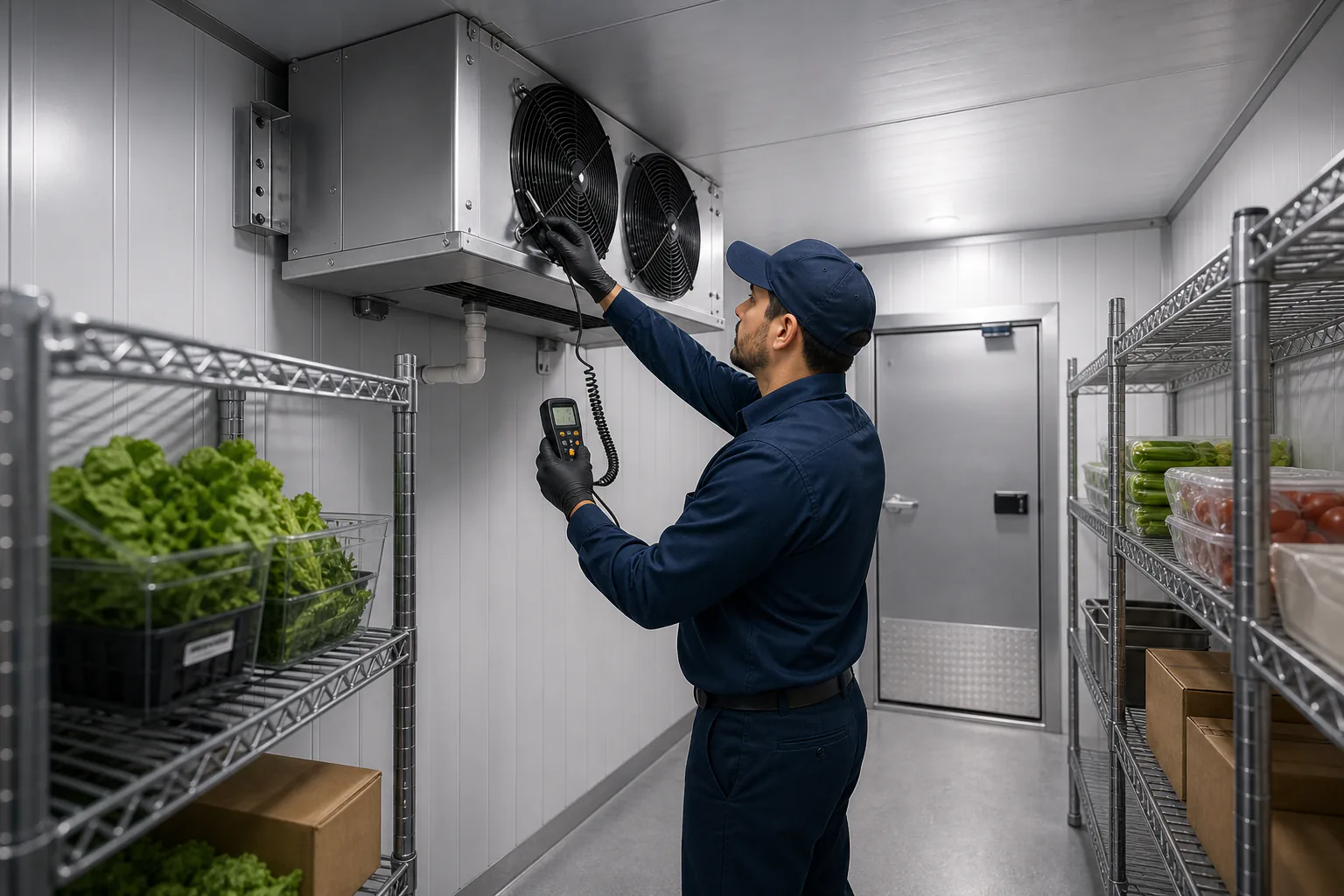 Commercial walk-in cooler repair